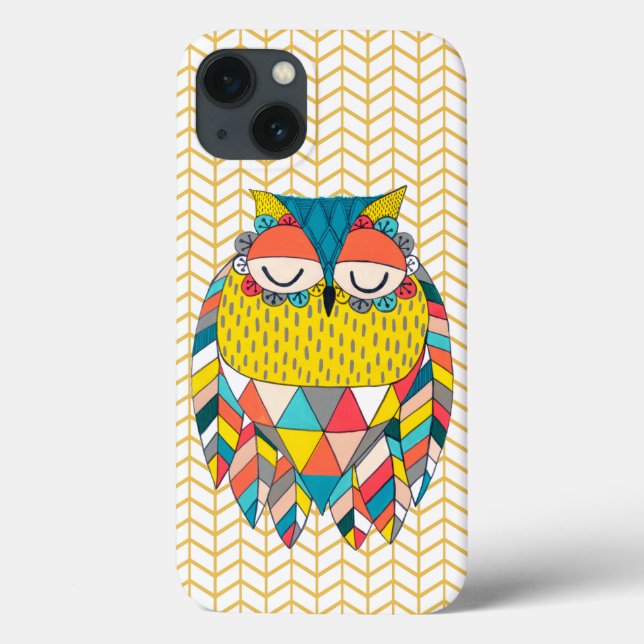 Funda De Case-Mate Para iPhone Ilustracion azteca tribal de búho moderno Samsung  (Reverso)