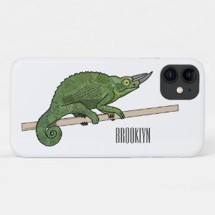 Funda Para iPhone 11 Ilustracion chameleon personalizado de Jackson