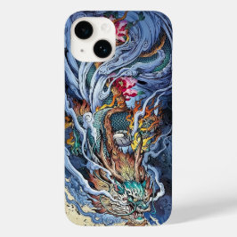 Funda Para iPhone 14 De Case-Mate Ilustracion colorido del dragón chino, mítico