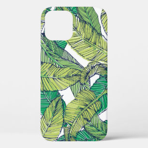 Funda Para iPhone 12 ilustracion/cosecha de hojas de las islas tropical