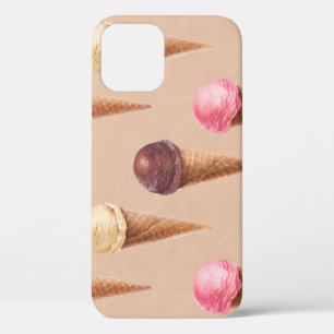 Funda Para iPhone 12 Ilustracion de agua transparente con crema de hiel
