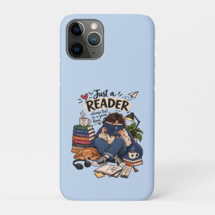 Funda Para iPhone 11 Pro Ilustración de amante de libros leyendo acogedoram