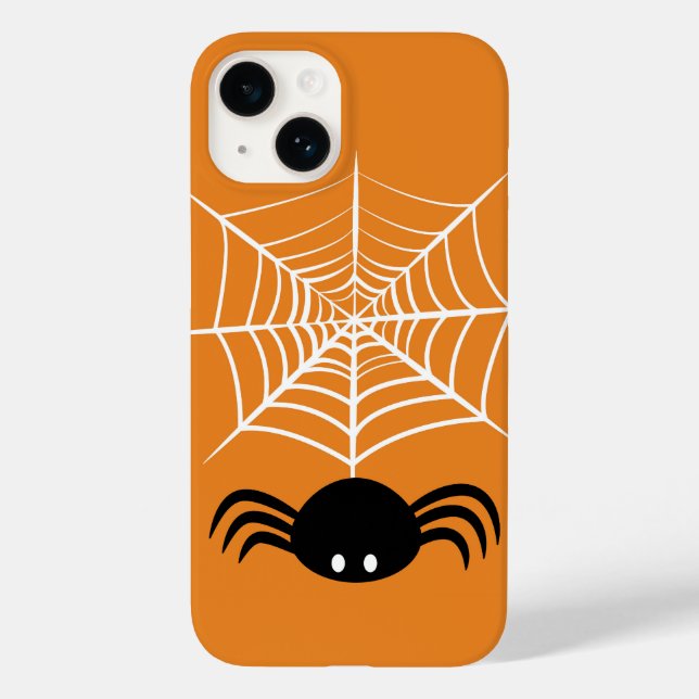 Funda De Case-Mate Para iPhone Ilustración de araña espeluznante de Halloween (Reverso )