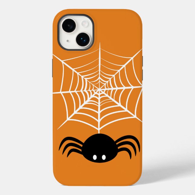 Funda De Case-Mate Para iPhone Ilustración de araña espeluznante de Halloween (Reverso )