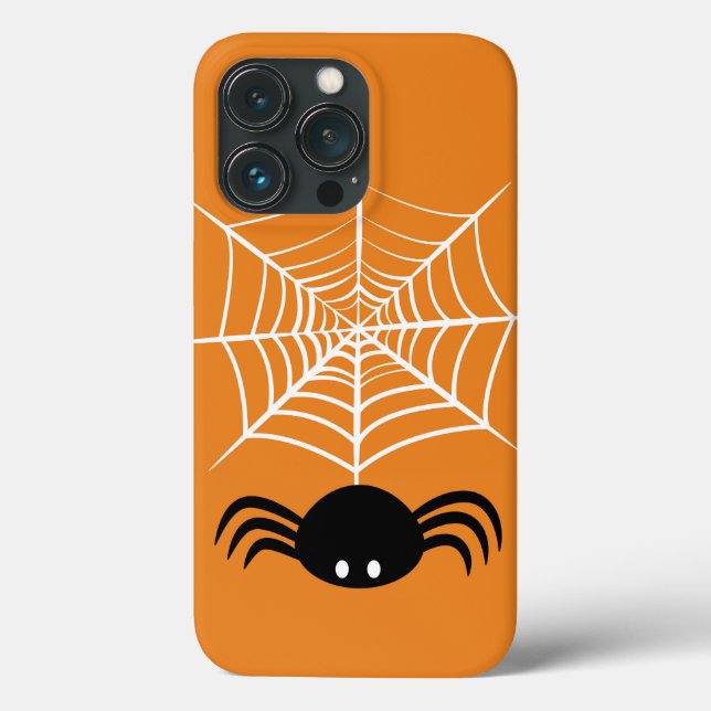 Funda De Case-Mate Para iPhone Ilustración de araña espeluznante de Halloween (Reverso )