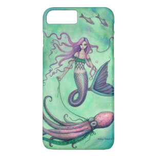 title_seo2 Ilustración de arte de fantasía de sirena y pulpo