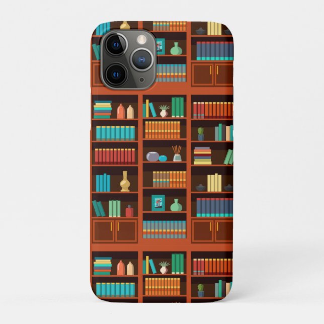 Funda De Case-Mate Para iPhone Ilustracion de biblioteca (Reverso)