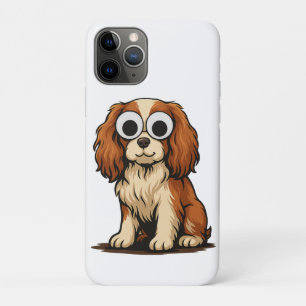 Funda Para iPhone 11 Pro Ilustración de cachorro con ojos saltones lindo