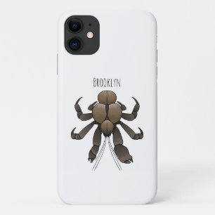 Funda Para iPhone 11 Ilustracion de cangrejo de coco personalizado