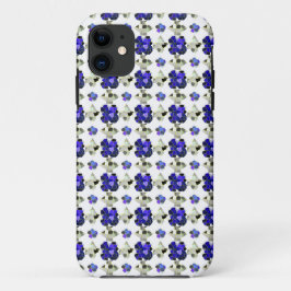 Funda Para iPhone 11 Ilustracion de color Formas de brillo, gris y azul