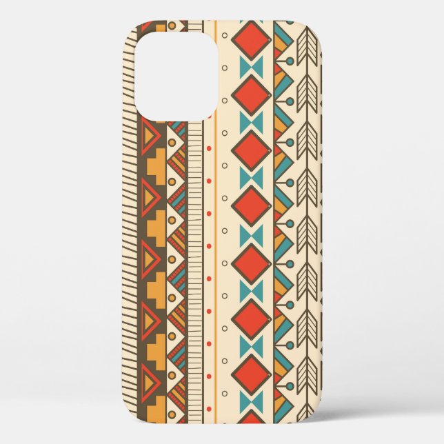 Funda De Case-Mate Para iPhone Ilustracion de cosecha tachado de azteca (Reverso )