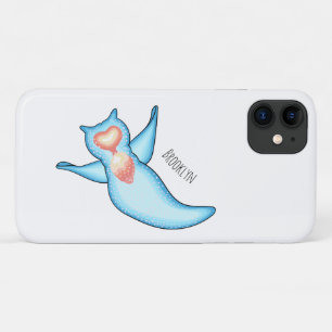 Funda Para iPhone 11 ilustración de dibujos animados de ángel marino