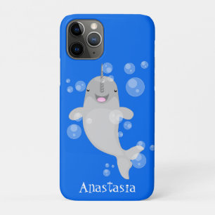 Funda Para iPhone 11 Pro Ilustración de dibujos animados de burbujas de nar