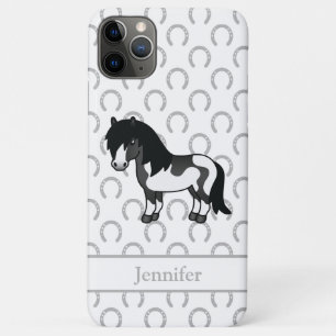 Funda Para iPhone 11 Pro Max Ilustración de dibujos animados de poni Shetland P