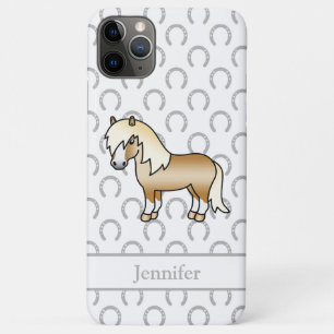 Funda Para iPhone 11 Pro Max Ilustración de dibujos animados de poni Shetland P