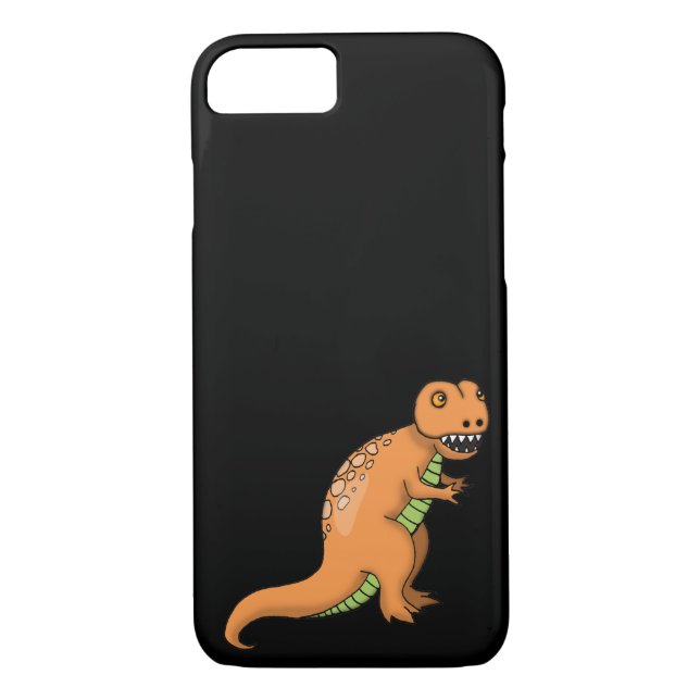 Funda De Case-Mate Para iPhone Ilustracion de dinosaurio cute T-Rex (Reverso)