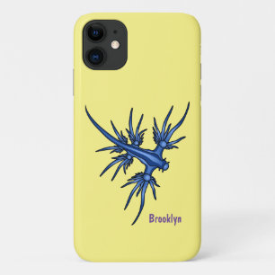 Funda Para iPhone 11 Ilustracion de dragón azul