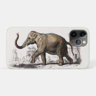Funda Para iPhone 11 Pro Ilustración de elefante impresión de arte vintage