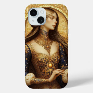 Funda Para iPhone 15 Ilustracion de fantasía de la princesa
