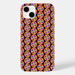 Funda Para iPhone 14 Plus De Case-Mate ilustracion de formas florales naranjas