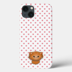 Funda Para iPhone 13 Ilustración de gatito naranja atigrado