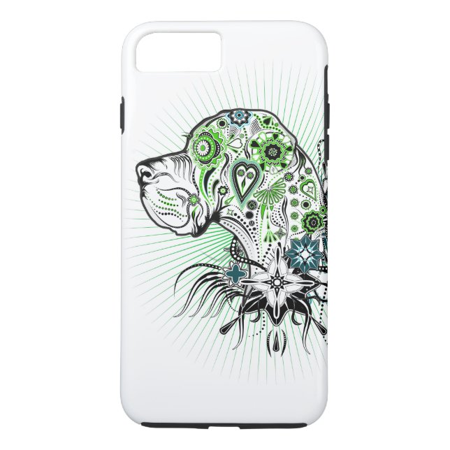 Funda De Case-Mate Para iPhone Ilustración de Gran Danés (Reverso)