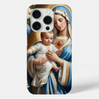 Ilustracion de la Madre María y el Niño Jesús