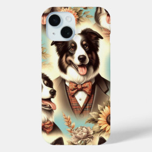 Funda Para iPhone 15 Ilustración de líneas de intercalación de bordes v