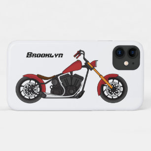 Funda Para iPhone 11 Ilustración de motocicleta estilo chopper