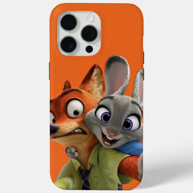 Funda De Case-Mate Para iPhone Ilustración de Nick y Judy Zootopia Adorable (Reverso )