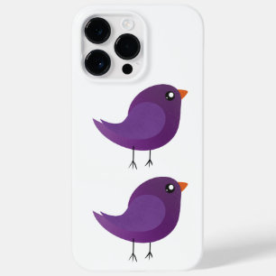 Funda Para iPhone 14 Pro Max De Case-Mate Ilustración de pajarito morado lindo