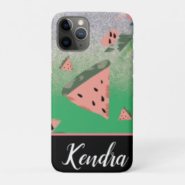 Funda Para iPhone 11 Pro Ilustración de patrón de sandía de verano con dest