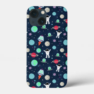 Funda Para iPhone 13 Mini Ilustración de patrón espacial