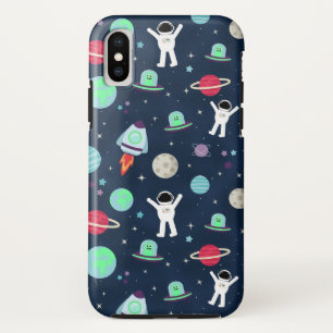 Funda Para iPhone XS Ilustración de patrón espacial