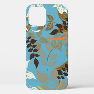 Funda Para iPhone 12 Ilustracion de patrón floral: Vintage sin foco