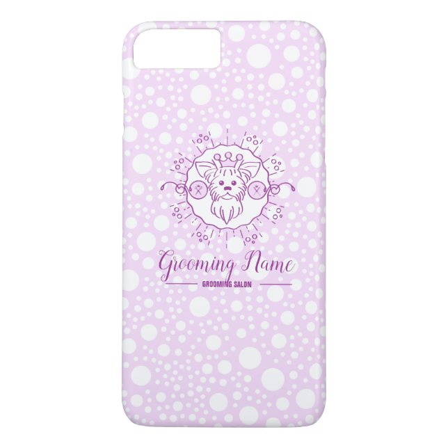 Funda De Case-Mate Para iPhone Ilustracion de perro de caricatura para Grooming (Reverso)