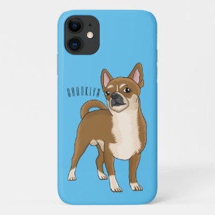 Funda Para iPhone 11 Ilustracion de personalizado chihuahua