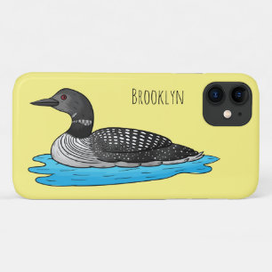 Funda Para iPhone 11 Ilustracion de personalizado de aves de Loon