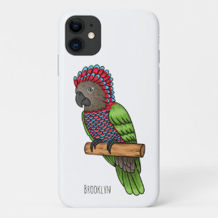 Funda Para iPhone 11 Ilustracion de personalizado de aves de loro con c