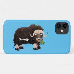 Funda Para iPhone 11 Ilustracion de personalizado de buey hongo