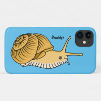 Ilustracion de personalizado de caracol amarillo