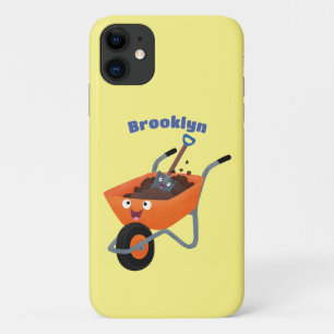 Funda Para iPhone 11 Ilustracion de personalizado de carretilla naranja