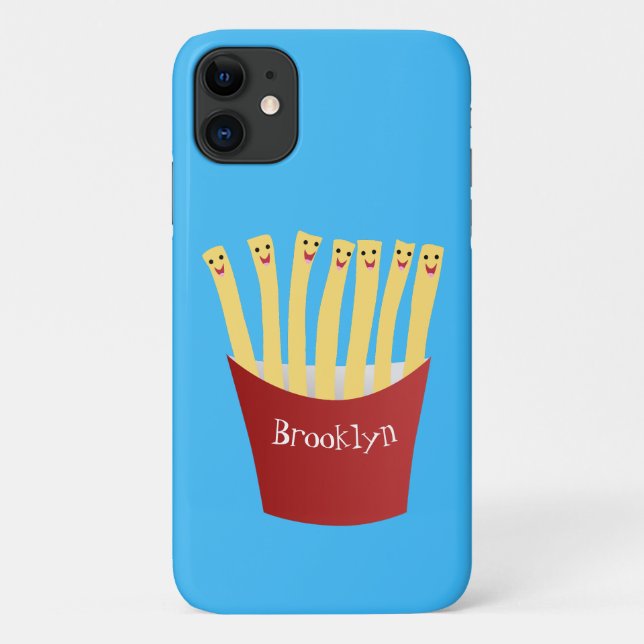 Funda De Case-Mate Para iPhone Ilustracion de personalizado de comida rápida de p (Reverso)