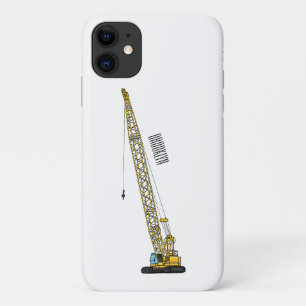 Funda Para iPhone 11 Ilustracion de personalizado de excavadora Draglin