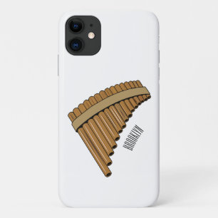 Funda Para iPhone 11 Ilustracion de personalizado de la flauta de pan /