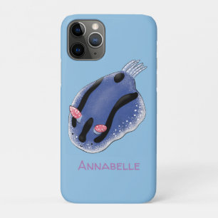 Funda Para iPhone 11 Pro Ilustracion de personalizado de nudibranquias azul