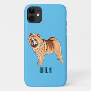Funda Para iPhone 11 Ilustracion de personalizado de perro Chow Chow