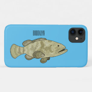 Funda Para iPhone 11 Ilustracion de personalizado de pescado de grupo
