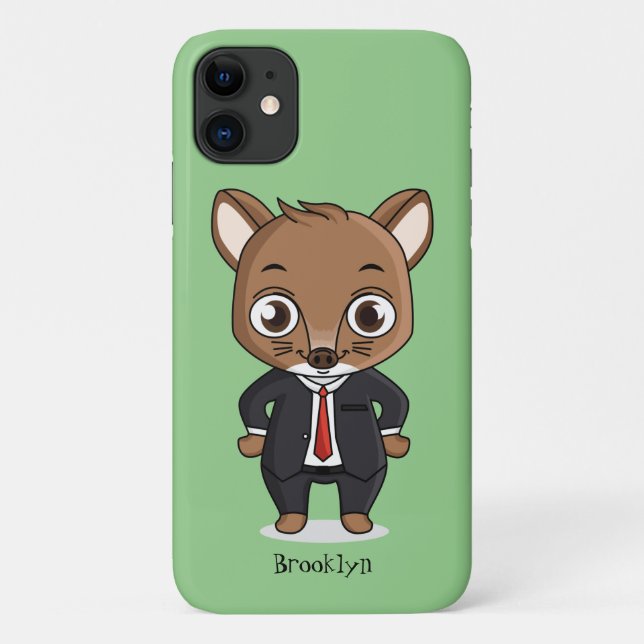 Funda De Case-Mate Para iPhone Ilustracion de personalizado de rata (Reverso)