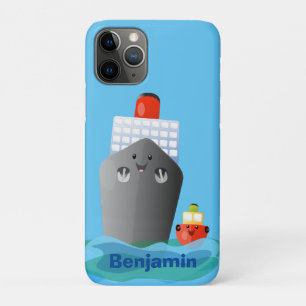Funda Para iPhone 11 Pro Ilustracion de personalizado de remolcador de barc